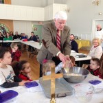 Making communion cornbread